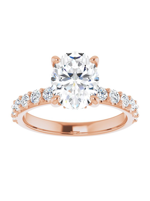 Diamond Hidden Halo Engagement Ring 1/2 ct. tw.