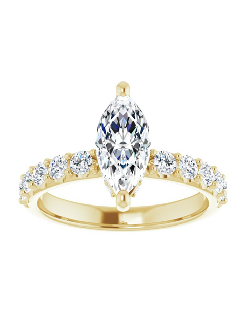 Diamond Hidden Halo Engagement Ring 1/2 ct. tw.