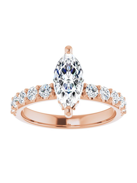 Diamond Hidden Halo Engagement Ring 1/2 ct. tw.