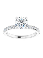 French Set Engagement Ring 1/3 ct. tw.