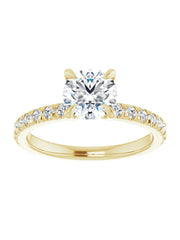 French Set Engagement Ring 1/3 ct. tw.