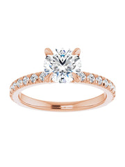 French Set Engagement Ring 1/3 ct. tw.