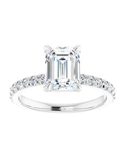 French Set Engagement Ring 1/3 ct. tw.