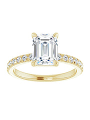 French Set Engagement Ring 1/3 ct. tw.