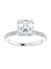 French Set Engagement Ring 1/3 ct. tw.