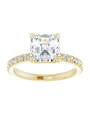 French Set Engagement Ring 1/3 ct. tw.