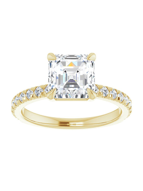 French Set Engagement Ring 1/3 ct. tw.