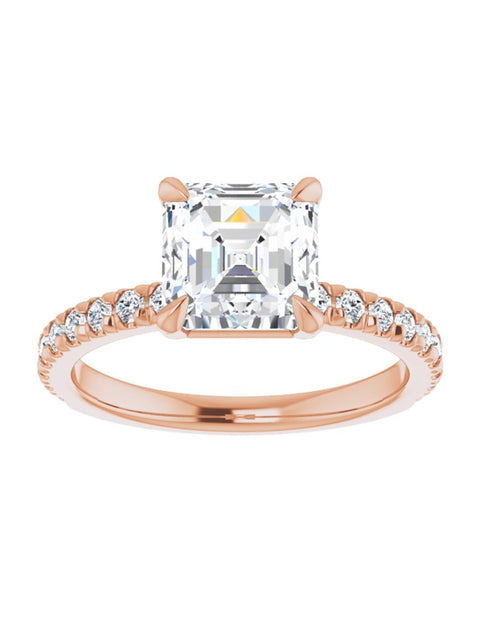 French Set Engagement Ring 1/3 ct. tw.