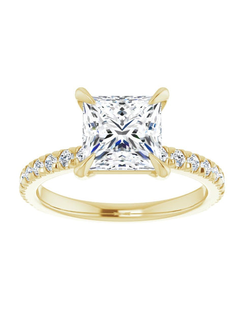 French Set Engagement Ring 1/3 ct. tw.