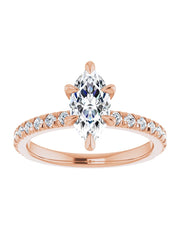 French Set Engagement Ring 1/3 ct. tw.