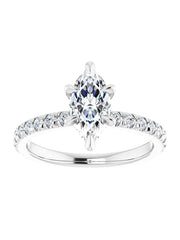 French Set Engagement Ring 1/3 ct. tw.