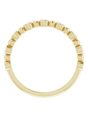 Bezel-Set Diamond Band with Round Stones 1/8 ct. tw.