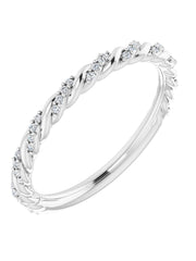 Twisted Diamond Band 1/9 ct.tw. G-H color VS clarity