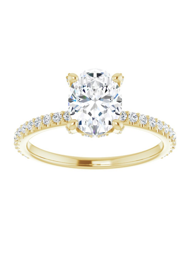 Diamond Hidden Halo Engagement Ring 1/3 ct. tw.