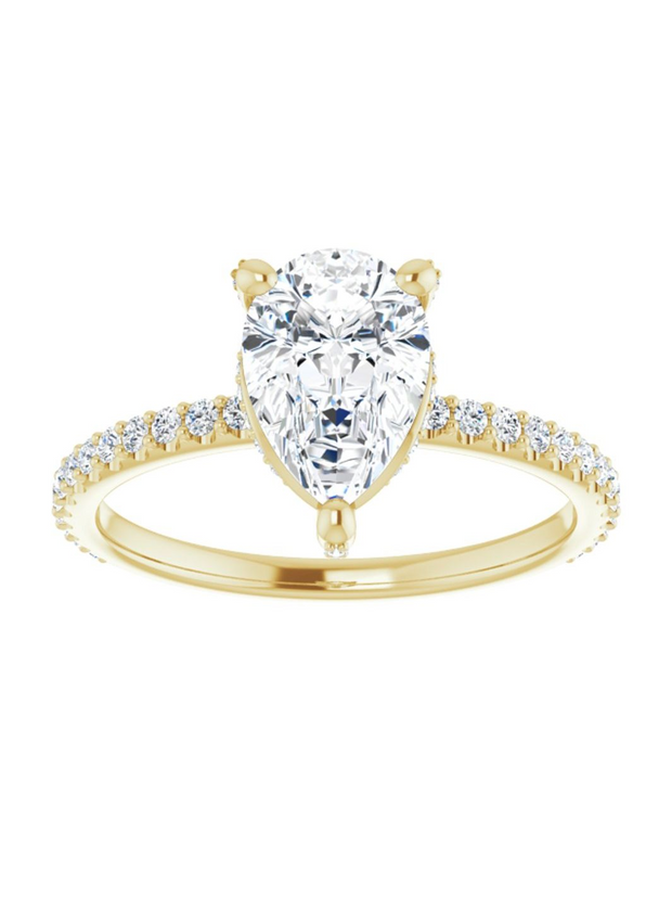 Diamond Hidden Halo Engagement Ring 1/3 ct. tw.