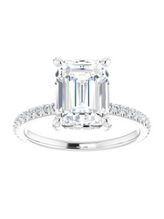 Diamond Hidden Halo Engagement Ring 1/3 ct. tw.