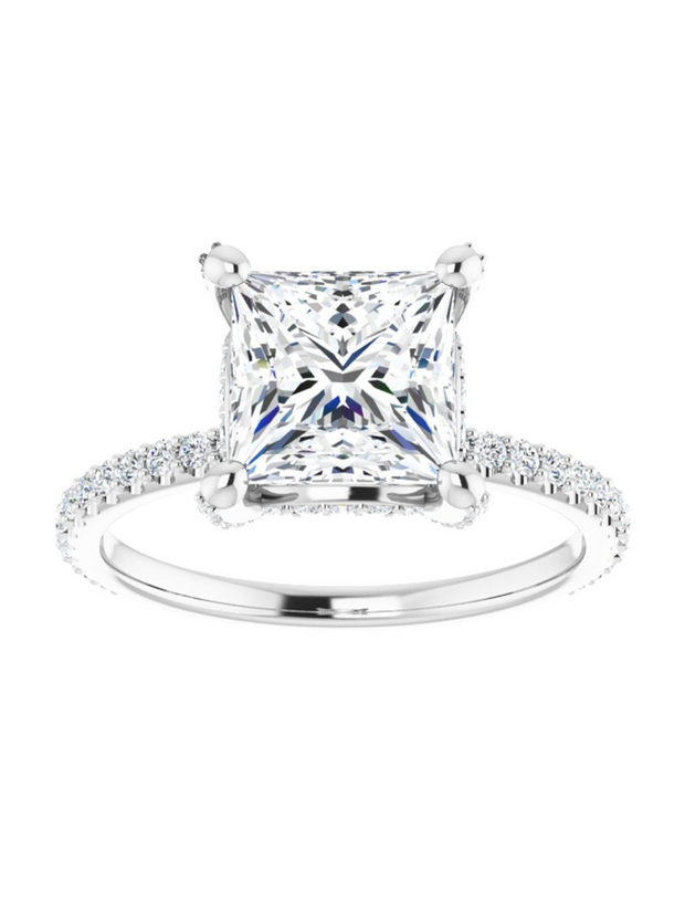 Diamond Hidden Halo Engagement Ring 1/3 ct. tw.