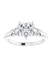 Solitaire Engagement Ring with Side Accents.