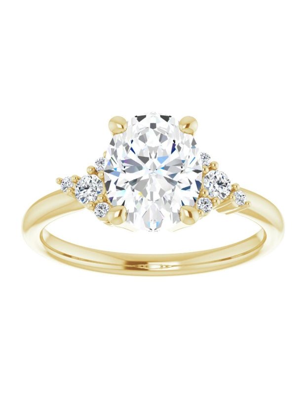 Diamond Accented Engagement Ring 0.15 ct. tw.