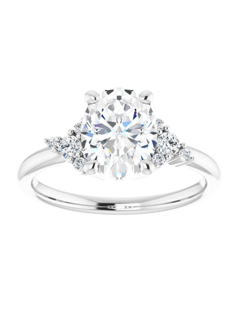 Diamond Accented Engagement Ring 0.15 ct. tw.