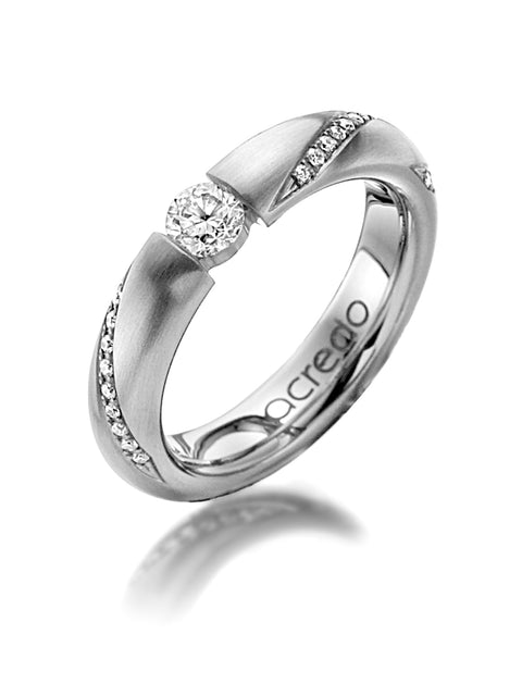 14K Palladium White Gold Diamond Band 1/3ct.tw. G/Si1