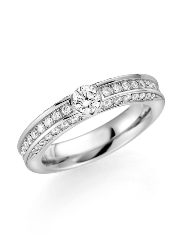 14K Palladium White Gold Diamond Band 1 1/4ct.tw. G/Si1