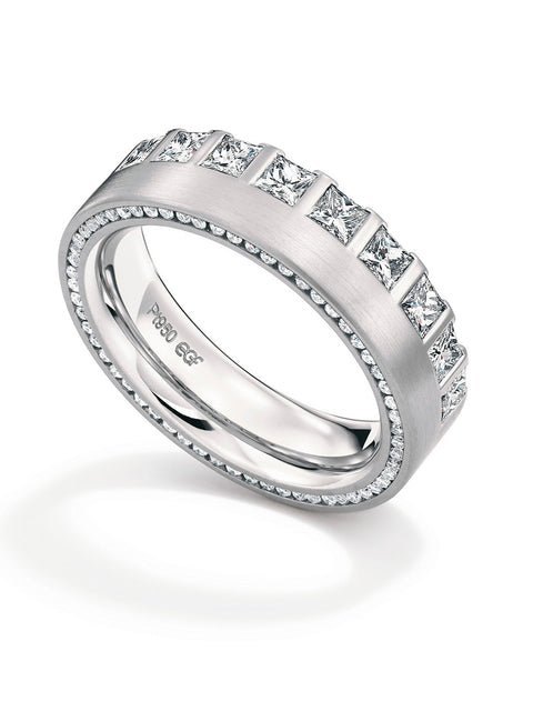 Platinum 600 Diamond Band 1 1/4ct.tw. G/Si1