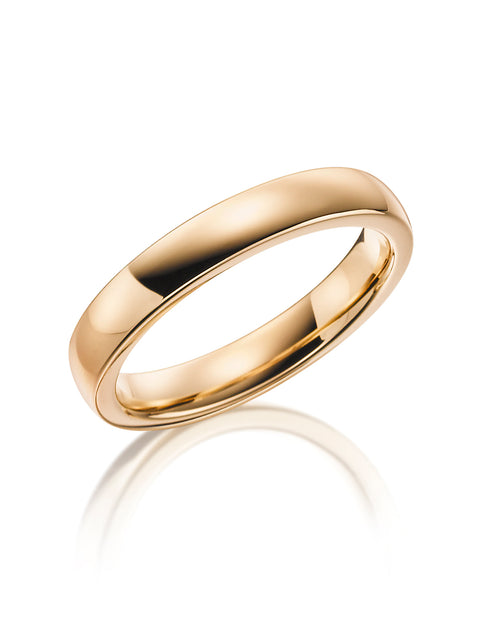 4 mm Polished Wedding Band in 14K Rose Gold