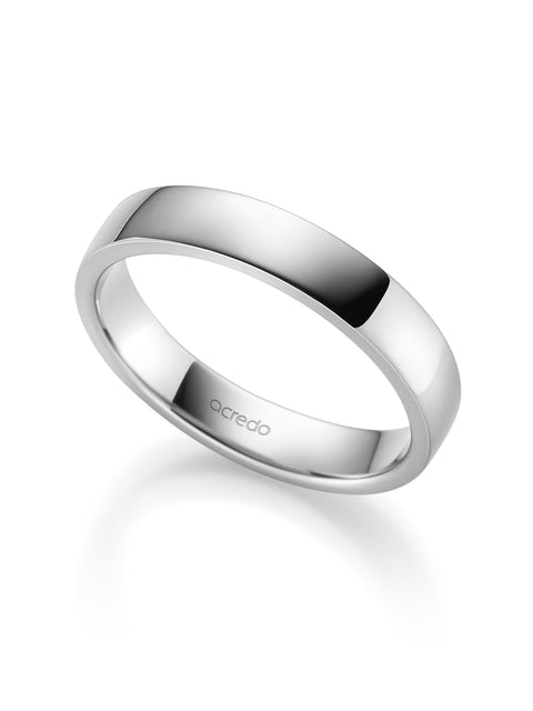 4.5 mm Polished Wedding Band in 14K White Gold