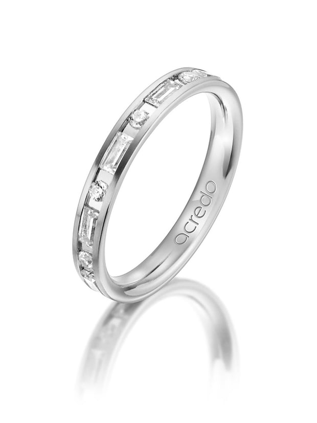 14K Palladium White Gold Diamond Band 3/4 ct. tw G/VS-Si1