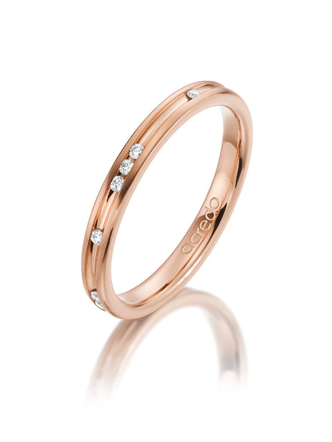 14K Red Gold Diamond Band 1/10 ct. tw. G/Si1