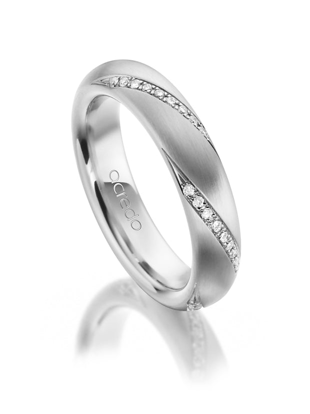 Platinum 4.5 mm Eternity Band with 1/4 ct. tw. G/Si1