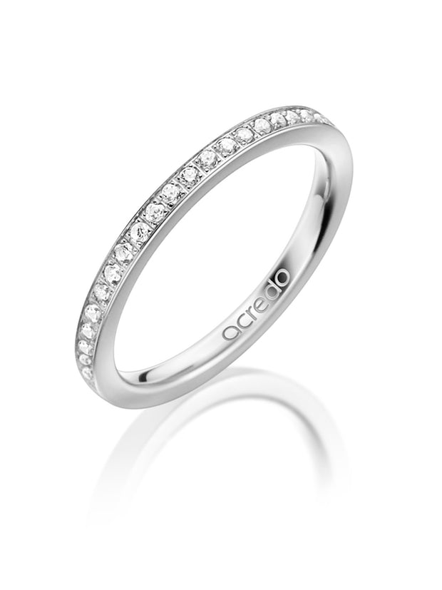 14K Palladium White Gold Diamond Band 1/4 ct. tw G/Si1