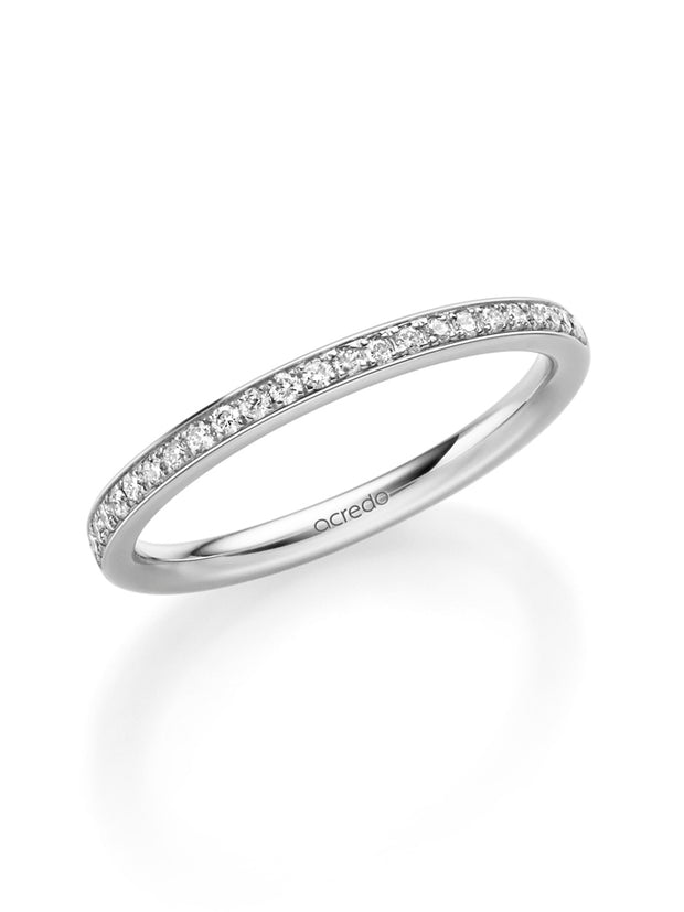 14K Palladium White Gold Diamond Band 1/5 ct. tw G/Si1