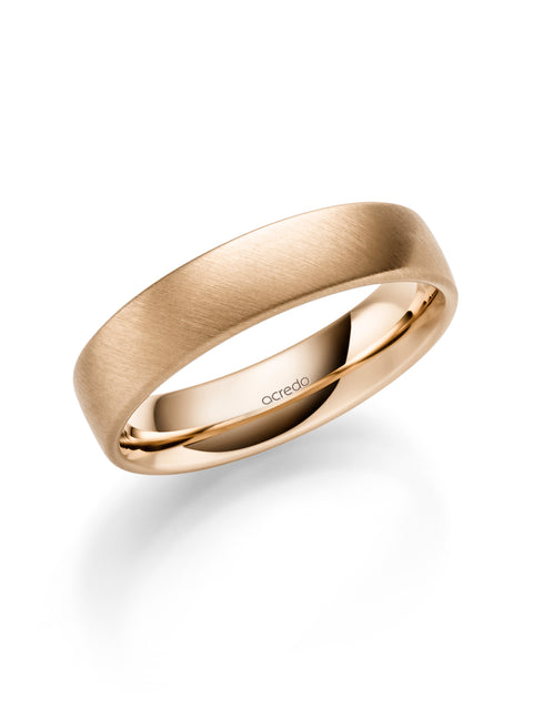 5.5 mm Gold Cross Matte Band