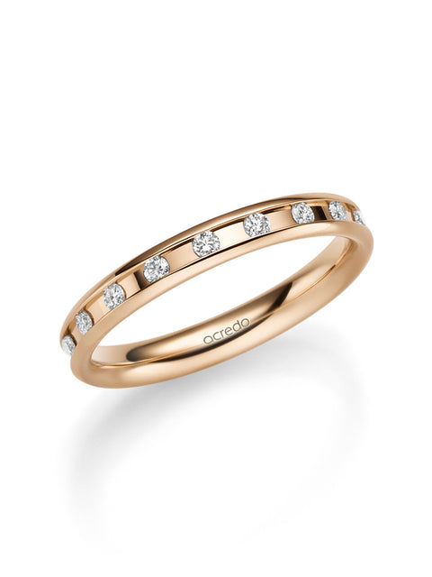 14K Rose Gold Diamond Band 1/5 ct. tw. G/Si1