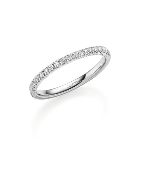 14K Palladium White Gold Band 1/4 ct.tw. G/Si1