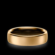 5.5 mm Gold Cross Matte Band