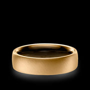 5.5 mm Gold Cross Matte Band