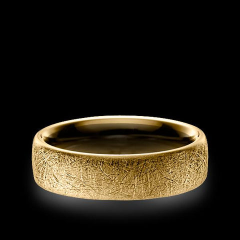 5.5 mm Gold Cross Matte Band