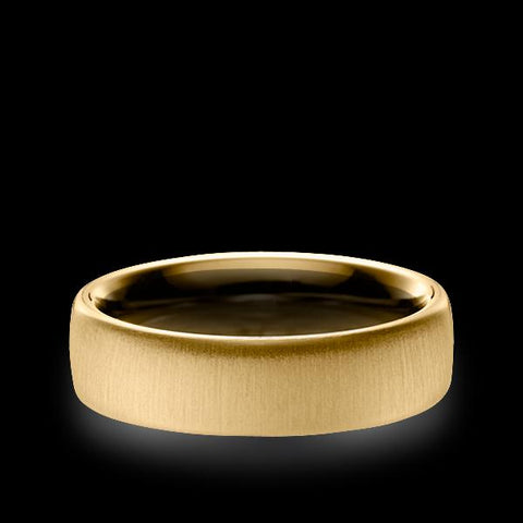 5.5 mm Gold Cross Matte Band