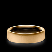 5.5 mm Gold Cross Matte Band