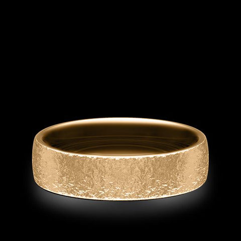 5.5 mm Gold Cross Matte Band