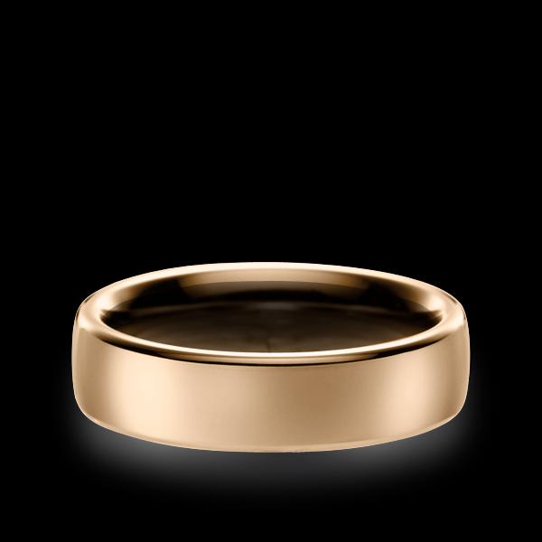 5.5 mm Gold Cross Matte Band